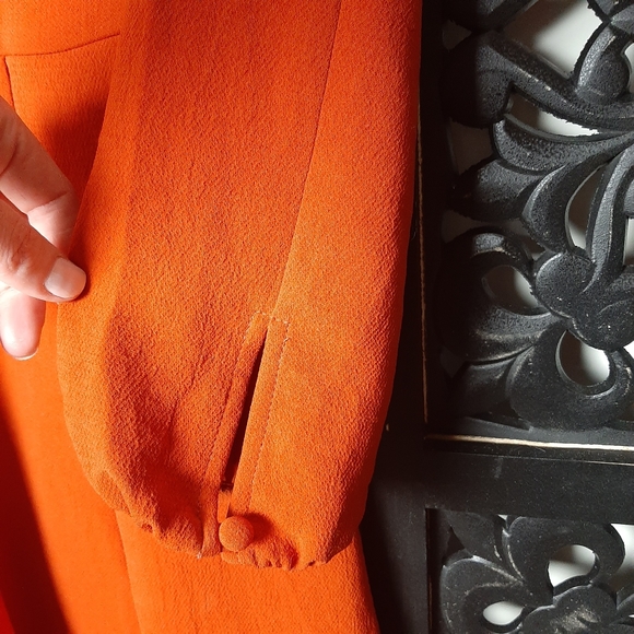 Long sleeve dress by CUE, size 8, burnt orange - Picture 4 of 5